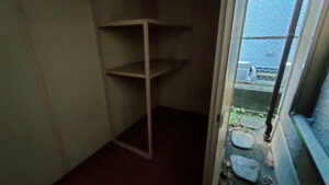 大型物置　解体撤去前