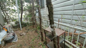 植木ゴミ積み込み後