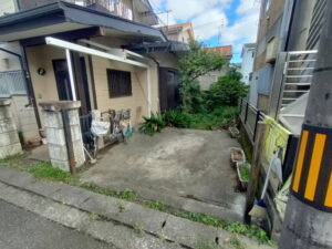 木製カーポート解体撤去後