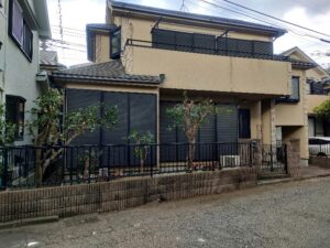 庭木強剪定　ツタ取り作業完了