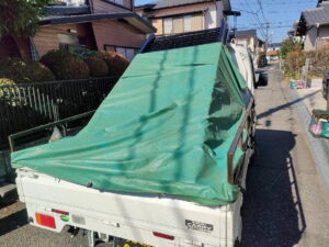 2台用跳ね上げ門扉切断後積み込み