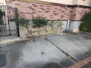 カーポート解体撤去後1台目