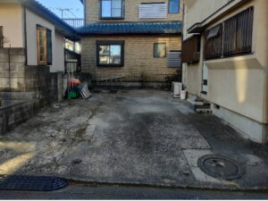 カーポート、物置　解体撤去後