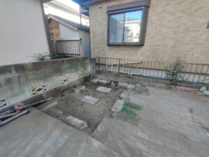 物置解体撤去後