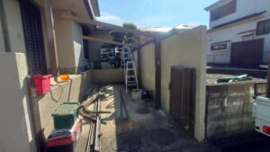 カーポート波板屋根撤去完了