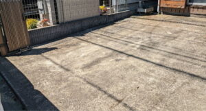 カーポートの撤去後