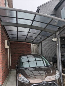 カーポートの撤去前