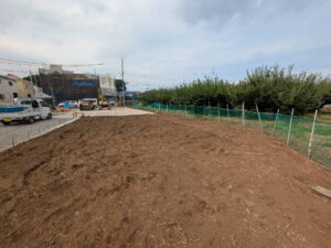 新築予定地草刈り後