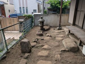 草刈り作業完了後