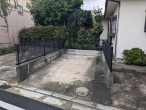 カーポート撤去完了後