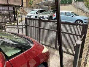 跳ね上げ門扉解体撤去前