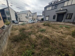 空き地草刈り作業前2