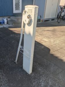 跳ね上げ門扉アーム折れで撤去