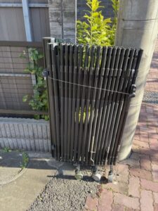 収縮門扉の撤去前