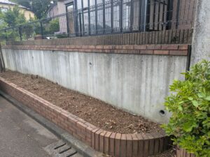 花壇植木伐採後